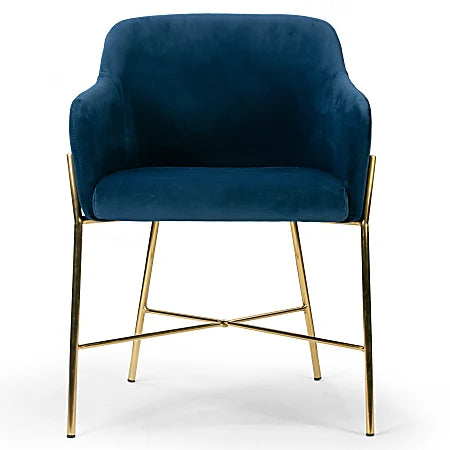 Glamour Home Ana Dining Chairs, Blue, 1 Chair