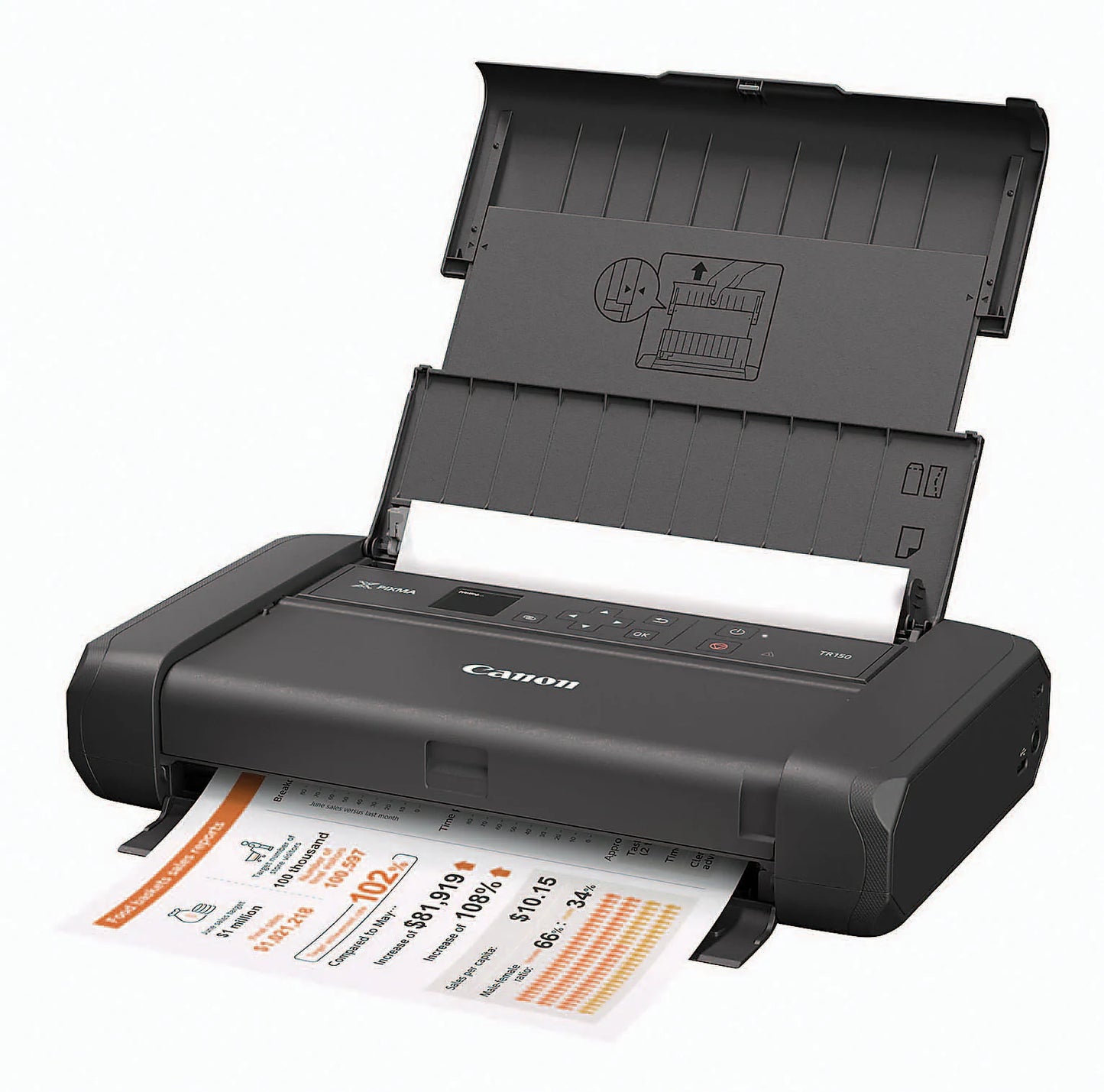 Canon® PIXMA™ TR150 Wireless Mobile Color Printer