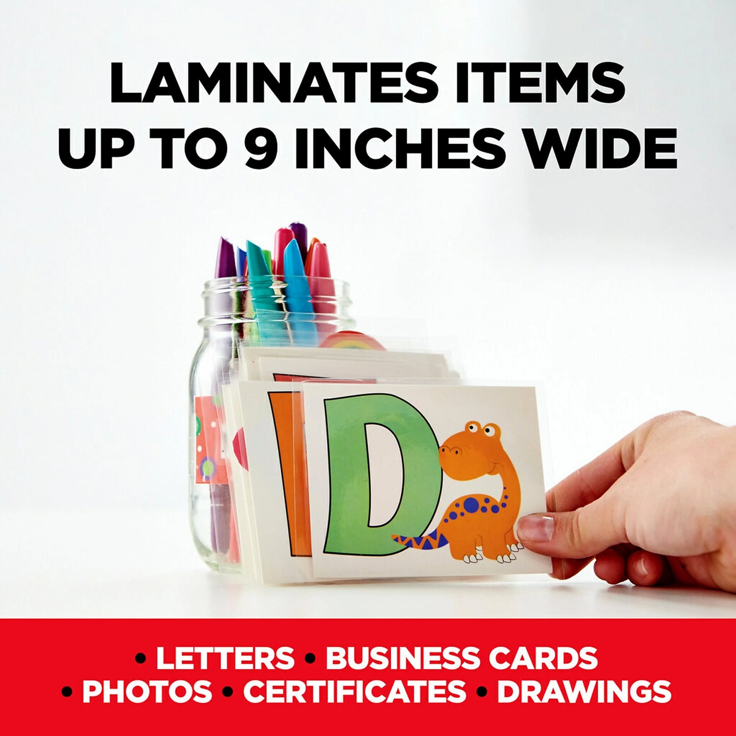 Scotch® Thermal Laminator TL1302XVP, 13" Width, 5 mil Thickness, 1 Thermal Laminator with 20 Letter Size Pouches