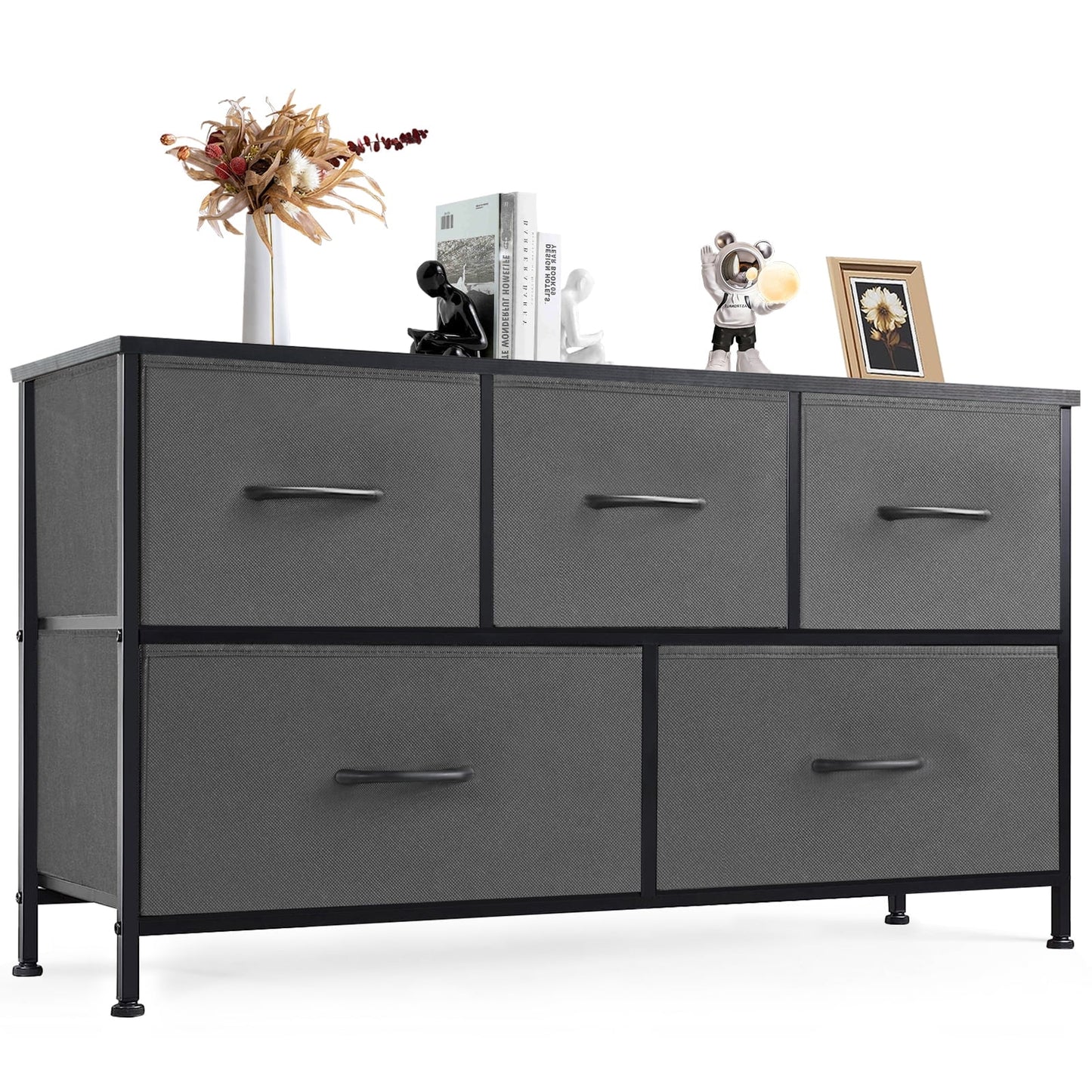 CONCETTA 2-Drawer Dresser Set of 2, Fabric Storage Nightstand for Bedroom, Living Room