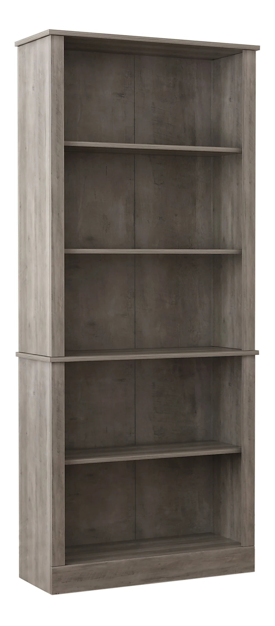 Realspace® Peakwood 71"H 5-Shelf Bookcase, Smoky Brown