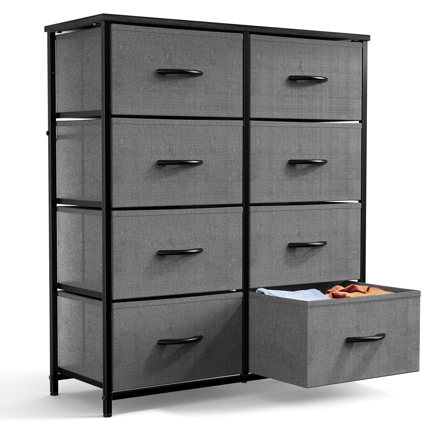 ZUNMOS Fabric Dresser for Bedroom 9 Drawer