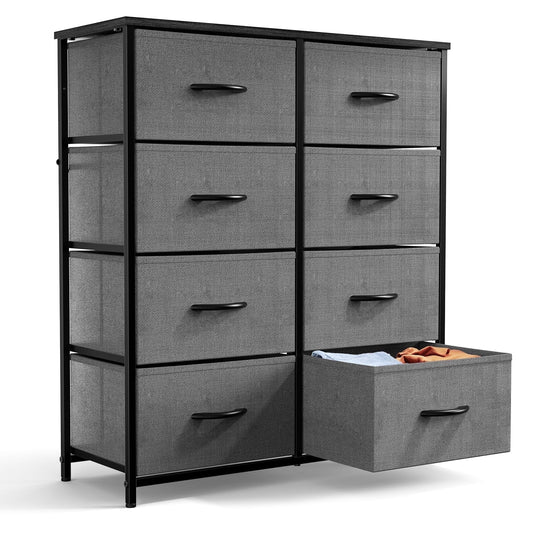 ZUNMOS Fabric Dresser for Bedroom 9 Drawer